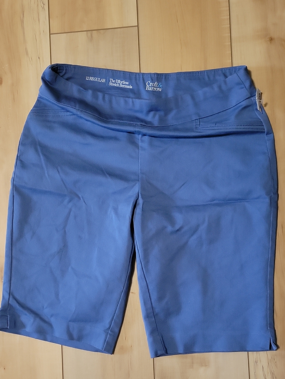 croft & barrow Periwinkle Stretch Bermuda Shorts